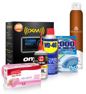We do a variety of packaging design of world-renowned brands such as WD40, Rubbermaid, XM Radio, and more! Packaging design by McInnis Designs