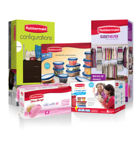 Rubbermaid Product packaging