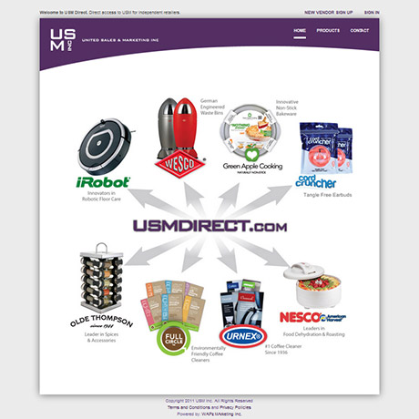 Website Design and Implementation USM Direct website